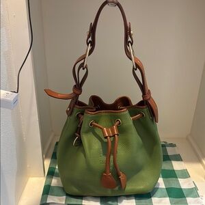 Dooney & Bourke Green Leather Shoulder Bag